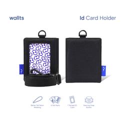 #ShopniQue - Wallts Lorey -  dompet Lanyard kanvas  kartu Dan uang Name Tag Id Card Pria Wanita