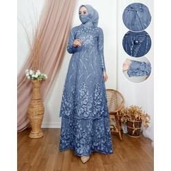 #ShopniQue - GAMIS BRUKAT MODERN WANITA MUSLIM CASUAL BISA BUSUI FULL BUSUI