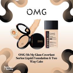 #ShopniQue - OMG Oh My Glam Coverlast Series / Liquid Foundation / Two Way Cake / Loose Compact Powder / Bedak Padat Tabur / TWC / Cosmetic Kosmetik Makeup Face Make Up Wajah / Cover Last Coverlas Paket Concealer Eyeshadow