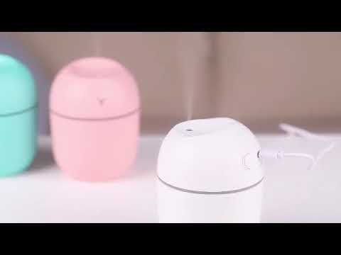 Diffuser Humidifier 220 ML with 7 colour LED light Oil Aromatherapy  Pengharum Ruangan