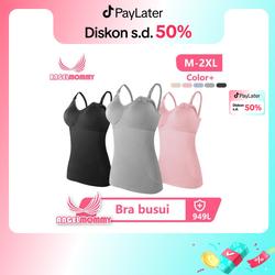 #ShopniQue - Rompi Wanita Hamil Pakaian Dalam Mamalia Bisa Dipakai Di Luar Tank Top Bra Menyusui Maternity Lembut Asli Nursing Bras 949L Bayi Hamil Ibu Hitam