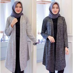 #ShopniQue - Long Cardigan Panjang Rajut Wanita Fashion Muslim Kardigan Cardi Cardy