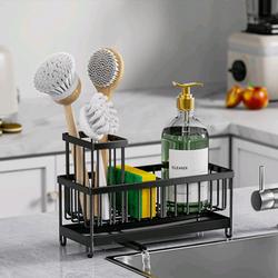 #ShopniQue - TB9811 Rak cuci piring Rak spons sabun cuci piring rak pengering dapur Rak Sabun Rak Kamar Mandi Rak Bumbu Rak Sabun Tempat Penyimpanan Spons