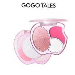#ShopniQue - GOGOTALES IPple Blush On Powder Apple Highlighter Soft Cream Natural Colorfit Face Matte MakeUp GT731