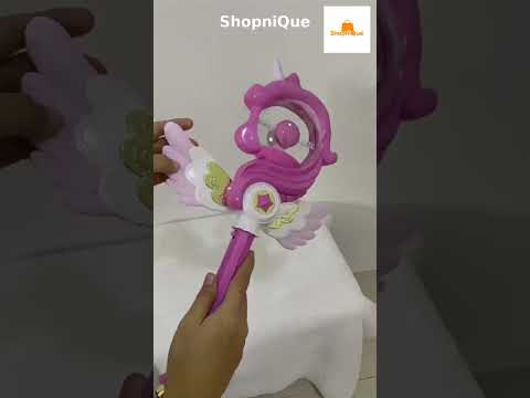#ShopniQue - Tongkat Peri Princess Magic Mainan Anak Perempuan Lampu LED Warna Warni Tongkat Sihir dengan Suara
