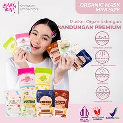 #ShopniQue - OhMySkin! Masker Organik BPOM 25gr Meredakan Jerawat Membantu Mencerahkan Melembabkan Menyamarkan Pori Face Mask Perawatan Wajah