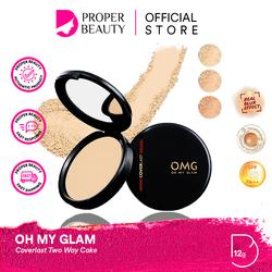 #ShopniQue - OMG Oh My Glam Two Way Cake Coverlast Indonesia / Bedak Padat 12g / Kontrol Minyak 8 Jam Flawless Boss / Real Blur Effect / Color Advance / SPF 20 PA++ / 21W Light 32N Natural 41W Sand / TWC Refill / Cosmetic Face Makeup Series / Compact Powder Foundation