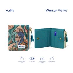 #ShopniQue - Wallts Unica - Dompet Koin kanvas uang Dan kartu Wanita