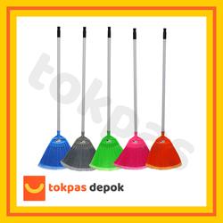 #ShopniQue - Sapu Plastik 341 Nagata Sapu Lantai Rumah Gagang alat  kebersihan sapu  lantai sapu  lantai  keramik sapu  lantai  anti  rontok