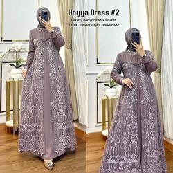 #ShopniQue - Hayya 2 Dress Ceruti Brokat Payet Cantik Baju Gamis Wanita Muslim Fashion Perempuan Dewasa Remaja Cewek Putri Ibu Modern Terbaru Pakaian Maxy Dres Muslimah Busana Pesta Kondangan Modis Simple Nyaman Kekinian Jalan Gaul Viral Maxi Ceruty Babydoll Brukat CO