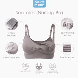 #ShopniQue - Bra Menyusui Natural Moms Seamless Tanpa Kawat