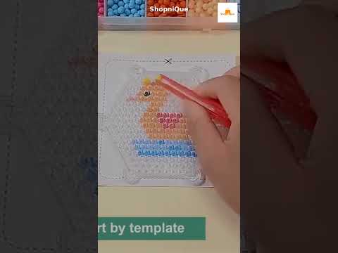 #ShopniQue - 1kotak mainan anak Manik DIY 1 set barang kerajinan Manik lengket air Kembangkan mainan intelektual