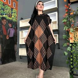 #ShopniQue - Daster Motif Batik Kelelawar Lowo Warna Hitam Jumbo Panjang Wanita Remaja Dewasa Ibu Bahan Katun Rayon Santung Lembut Premium Lengan Pendek LD 125 Cm Resleting Depan Baju Busui Menyusui Bumil Hamil Home Dress Santai Rumah Tidur Murah Nyaman Kekinian