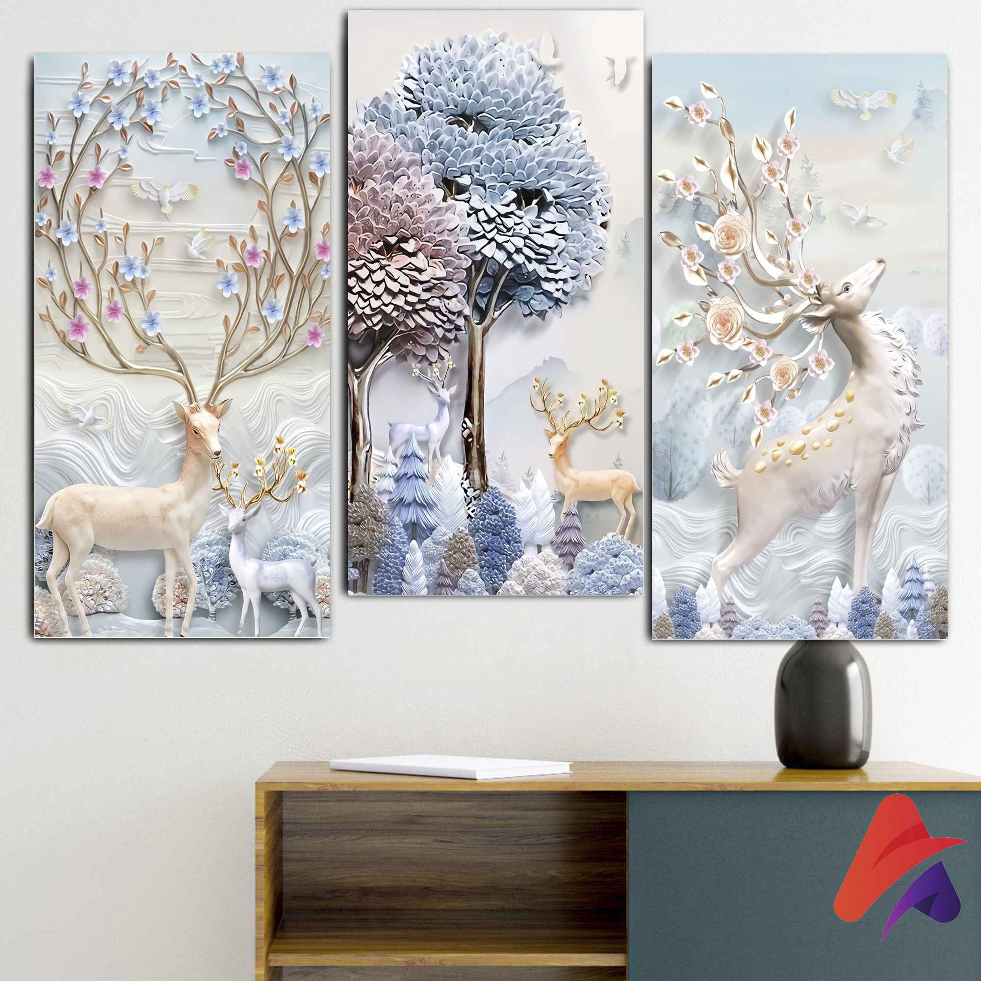 #ShopniQue - HIASAN DINDING PEMANDANGAN RUSA AESTHETIC (15X30) KAMAR DEKORASI RUMAH WALL DECOR AESTHETIC DECOR KAMAR RUSA