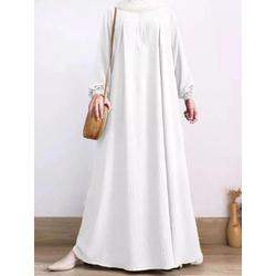 #ShopniQue - Others Zaskia Basic Abaya Gamis Wanita Terbaru Bahan Cey Crinkle Airflow Model Simple Elegan Modern