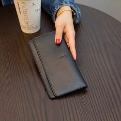 #ShopniQue - Dompet wanita panjang tipis kulit matte model korea