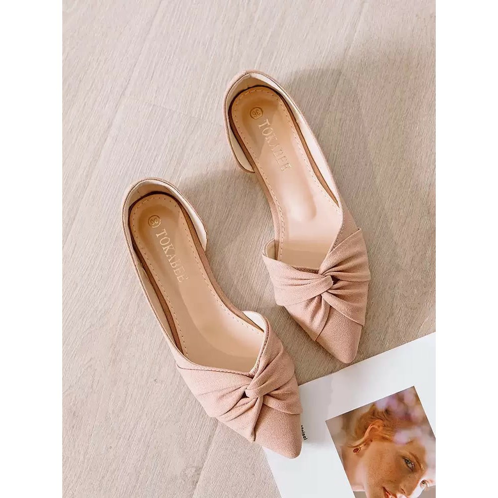 #ShopniQue - CS Sepatu Flat Wanita Korean Terkini Pita Depan Silang