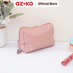 #ShopniQue - AZKO Ataru Ukuran M Pouch Kosmetik Dengan Kompartemen - Pink Tas Makeup Organizer Alat Dandan Storage Bag Pouch Kosmetik