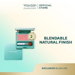 #ShopniQue - WARDAH Exclusive Blush On - Warna Intense dan Tahan Lama - Tekstur Smooth Silky Mudah Digunakan - Hasil Natural dan Berkilau - Tersedia dalam 2 Warna - Makeup