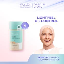 #ShopniQue - WARDAH Everyday Luminous Liquid Foundation - Alas Bedak Cair Dengan Hasil Matte Natural dan Mengandung SPF 15 - Melembabkan dan Nyaman Digunakan - Makeup