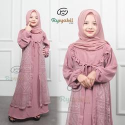 #ShopniQue - Salsa Dress Gamis Anak Perempuan Gamis Anak Tanggung 3-12Tahun Gamis Brukat Gamis Pesta Gamis Modern