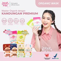 #ShopniQue - OhMySkin! Masker Organik BPOM 65gr Meredakan Jerawat Membantu Mencerahkan Melembabkan Menyamarkan Pori Face Mask Perawatan Wajah