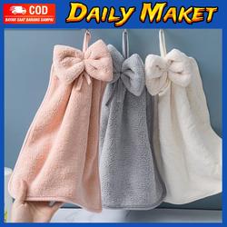 #ShopniQue - Lap Tangan Gantung Dapur Kain Lap Wastafel Lucu Hand Drying Towel Microfiber Kamar Mandi