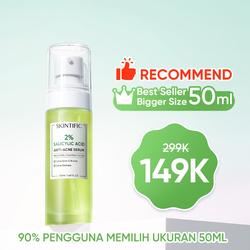#ShopniQue - SKINTIFIC -  Salicylic Acid Anti Acne Serum 20ml | Melembabkan  Menghilangkan Bekas Jerawat Kulit Beruntusan Exfoliating Perawatan Wajah Calming Pelembab Pemutih Wajah Facial Moisturizer Day Cream Night Cream Skincare BPOM
