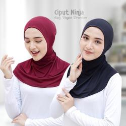 #ShopniQue - Ciput Ninja Antem YURO Premium / Inner Kaos Rayon / Dalaman Hijab Basic Renang  dan Olah raga
