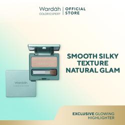 #ShopniQue - WARDAH Exclusive Glowing Highlighter - Memberikan Efek Glowing Yang Intense - Tekstur Creamy dengan Shimmer yang Halus - Tahan Lama Hingga 8 Jam dengan Hasil Akhir Natural - Makeup