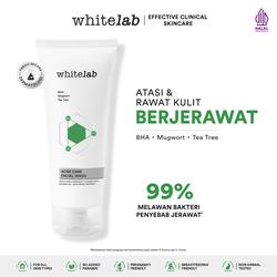#ShopniQue - WHITELAB ACNE CARE FACIAL WASH - CLEANSER MUKA UNTUK KULIT JERAWAT KONTROL MINYAK BERLEBIH ANTI BAKTERI DENGAN BHA, MUGWORT & TEA TREE [BPOM] Perawatan Wajah Berjerawat