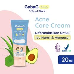 #ShopniQue - Gabag Beauty Acne Care Cream - Skincare Aman Ibu Hamil dan Menyusui | BPOM Halal | Cream Jerawat Berjerawat Wajah Kering Memutihkan Perawatan  Bekasnya Berminyak - obat totol acne